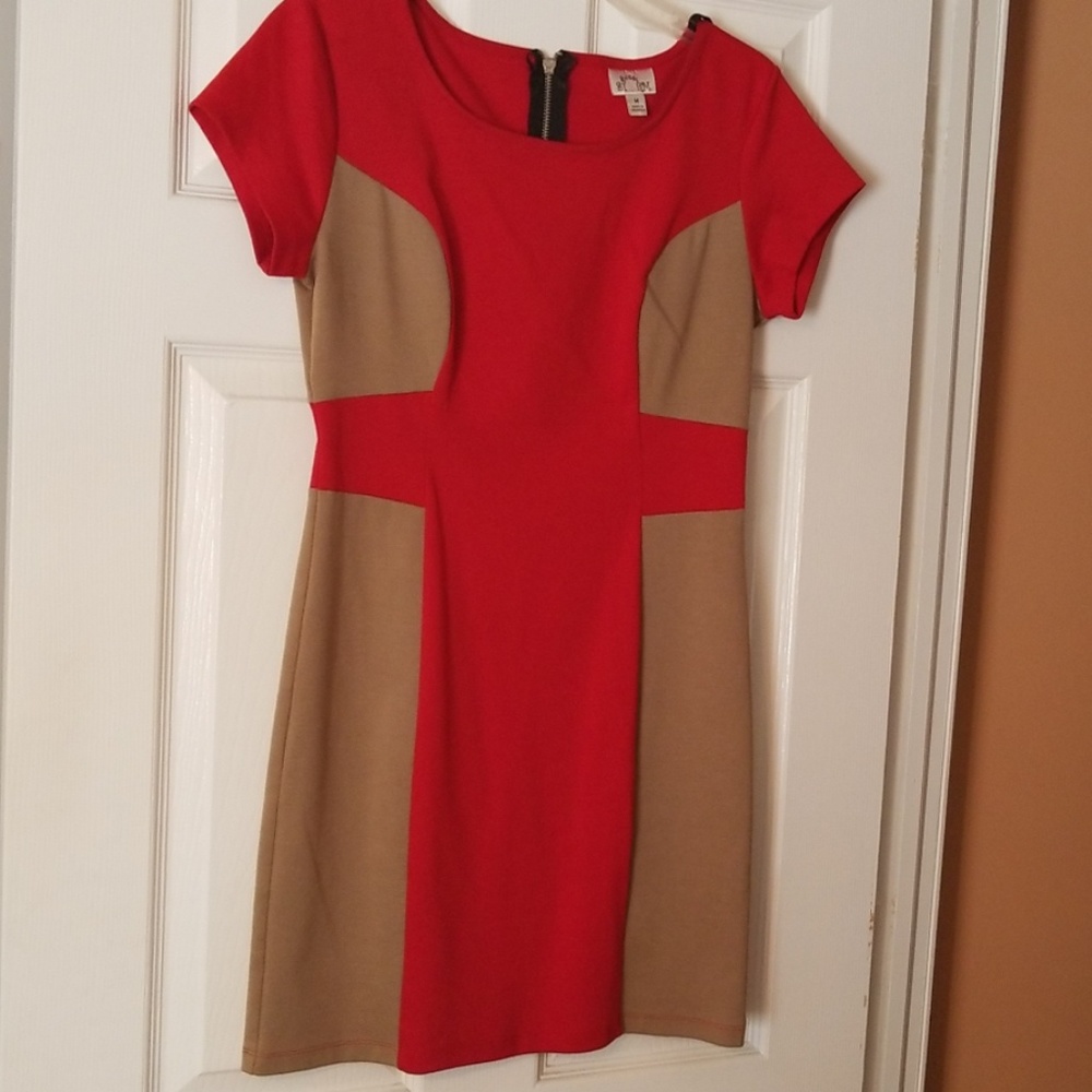 Red and Nude Dress
